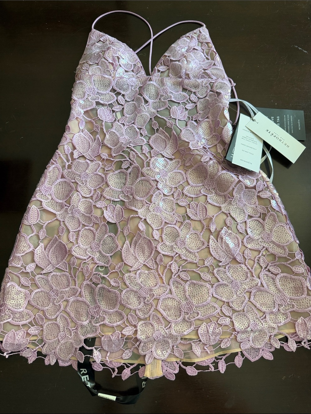 Retrofete KAMALA SEQUIN LACE DRESS - Picture 5 of 5
